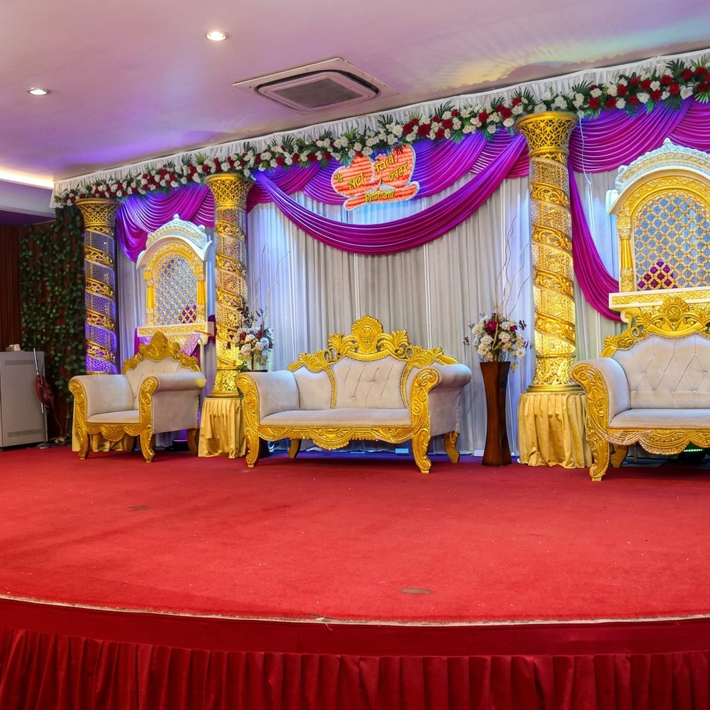 Milan Palace Traditional Mandap Stage