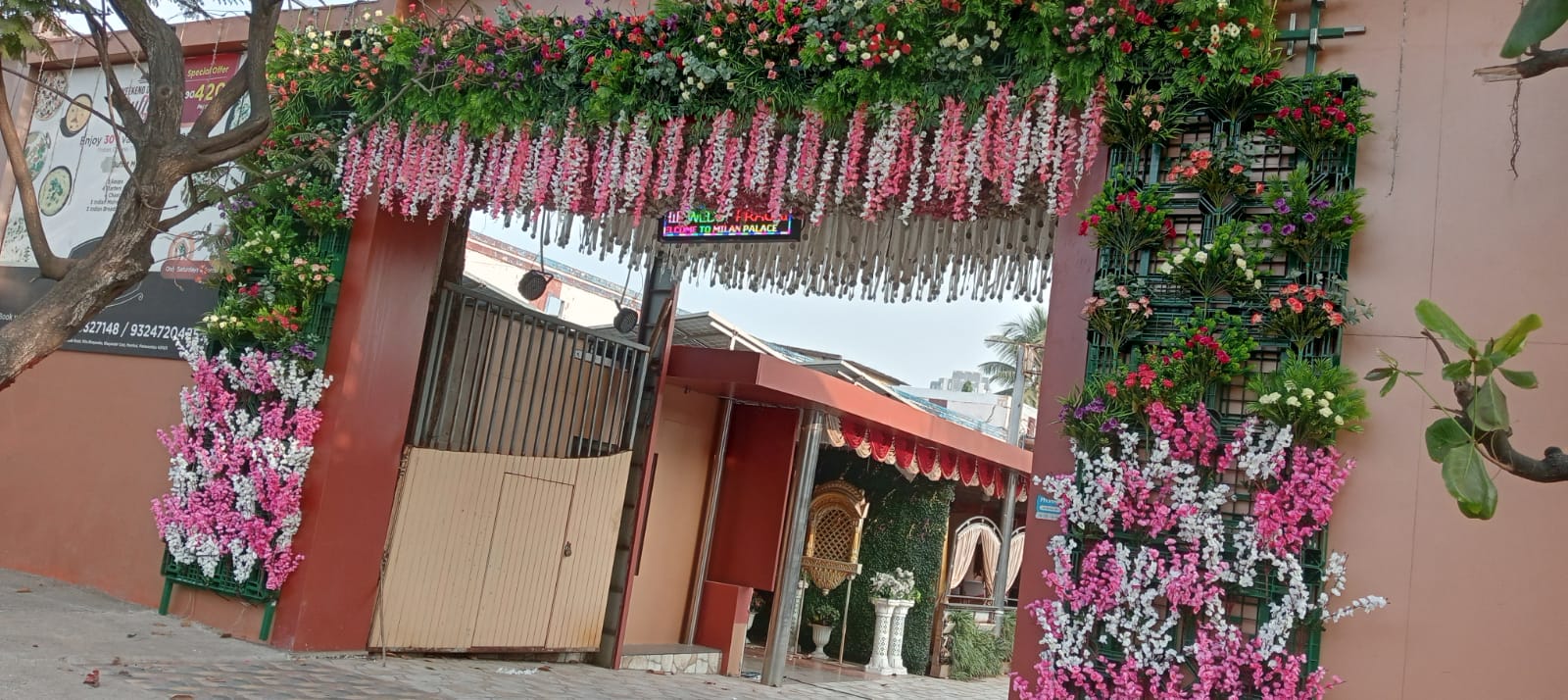 Luxurious Decorated Portico Entrance
